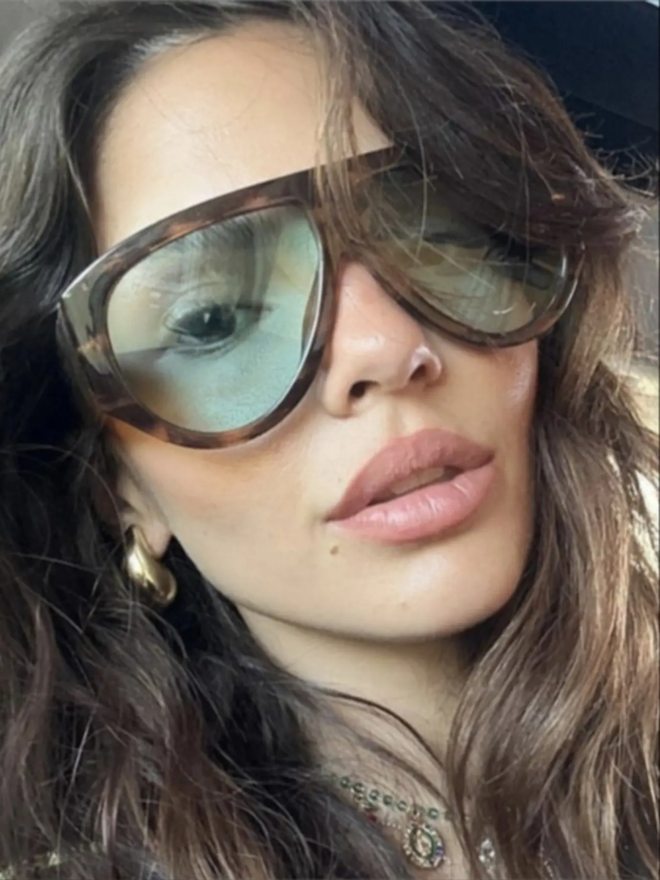 Women's Fashion Glasses 2026 New High-End Personality Decorative Eyewear, Trending Glasses, Sunglasses Mirrored, Casual PC Frame Uv400 Lenses, All Seasons Wear, Mirrored Shades, Trendy Shades
