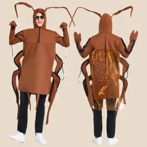 Halloween Cosplay Funny Performance Costume for Adults and Children Party Parent-Child Outfit Cockroach One-Piece Costume Poop