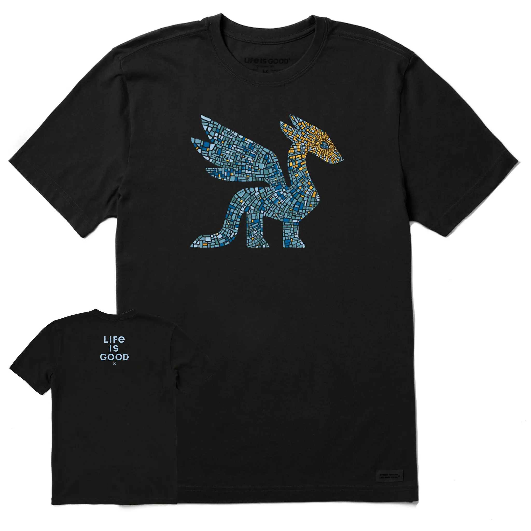 Men's Dragon Mosaic Short Sleeve Crusher Tee