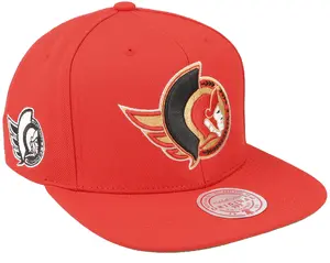 Mens Mitchell & Ness NHL ALTERNATE FLIP SNAPBACK SENATORS