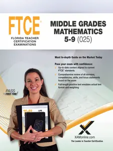USED-2017 FTCE Middle Grades Math 5-9 (025) by Wynne, Sharon A. (Paperback)