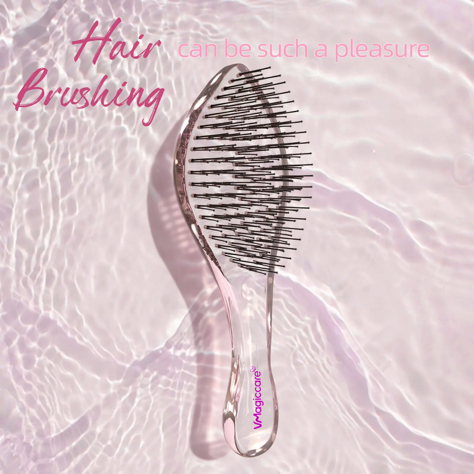 VMAGICCARE 2026 Must-Have High Quality Hairbrush - Dual-Level Teeth for Effortless Detangling, Long-Lasting Scalp Comb for Wet & Dry Textured/Curly Hair,back to school