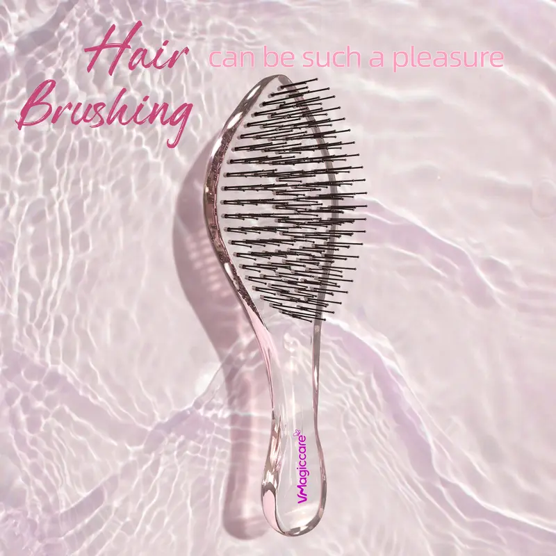 VMAGICCARE 2026 Must-Have High Quality Hairbrush - Dual-Level Teeth for Effortless Detangling, Long-Lasting Scalp Comb for Wet & Dry Textured/Curly Hair,back to school