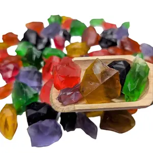 LittleEccentricities Artificial Gemstones Decorated UV Resin Irregularly Shaped Gems for TTRPG & Crafting - Surprise Color Listing