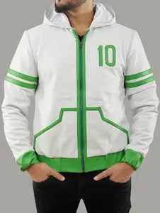 Fanzilla Jackets- Handmade Ben 10 Omni verse Inspired - Costume Leather Jacket | Cosplay Fashion