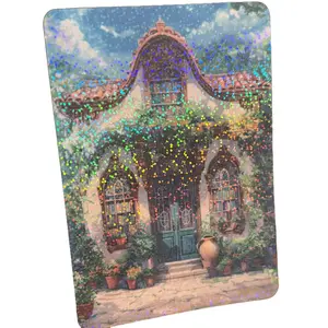 Shimmer Cottagecore Bookstore Kindle Case Insert – Holographic Bookish Charm for Your E-Reader