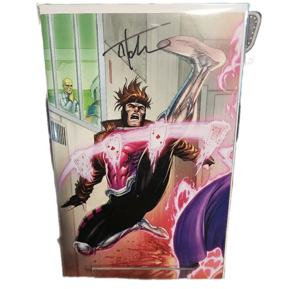 Uncanny X-Men Issue #4,NYCC 2024 Virgin Variant Gambit Signed by it's Artist Tyler Kirkham w/COA