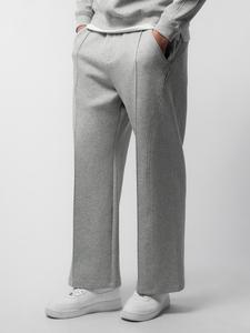 Fioboc Men's Straight Leg Pants - Fall Winter Business Casual Essential Bottoms, Structured Wrinkle Resistant Menswear Beige