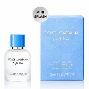 Dolce & Gabbana Light Blue Pour Homme Miniature Splash Eau De Toilette For Men