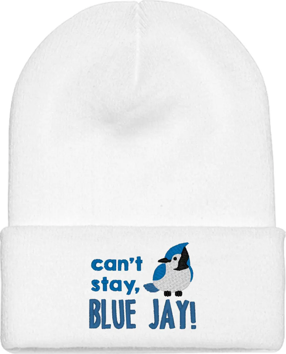 Can't Stay Blue Jay Knit Beanie