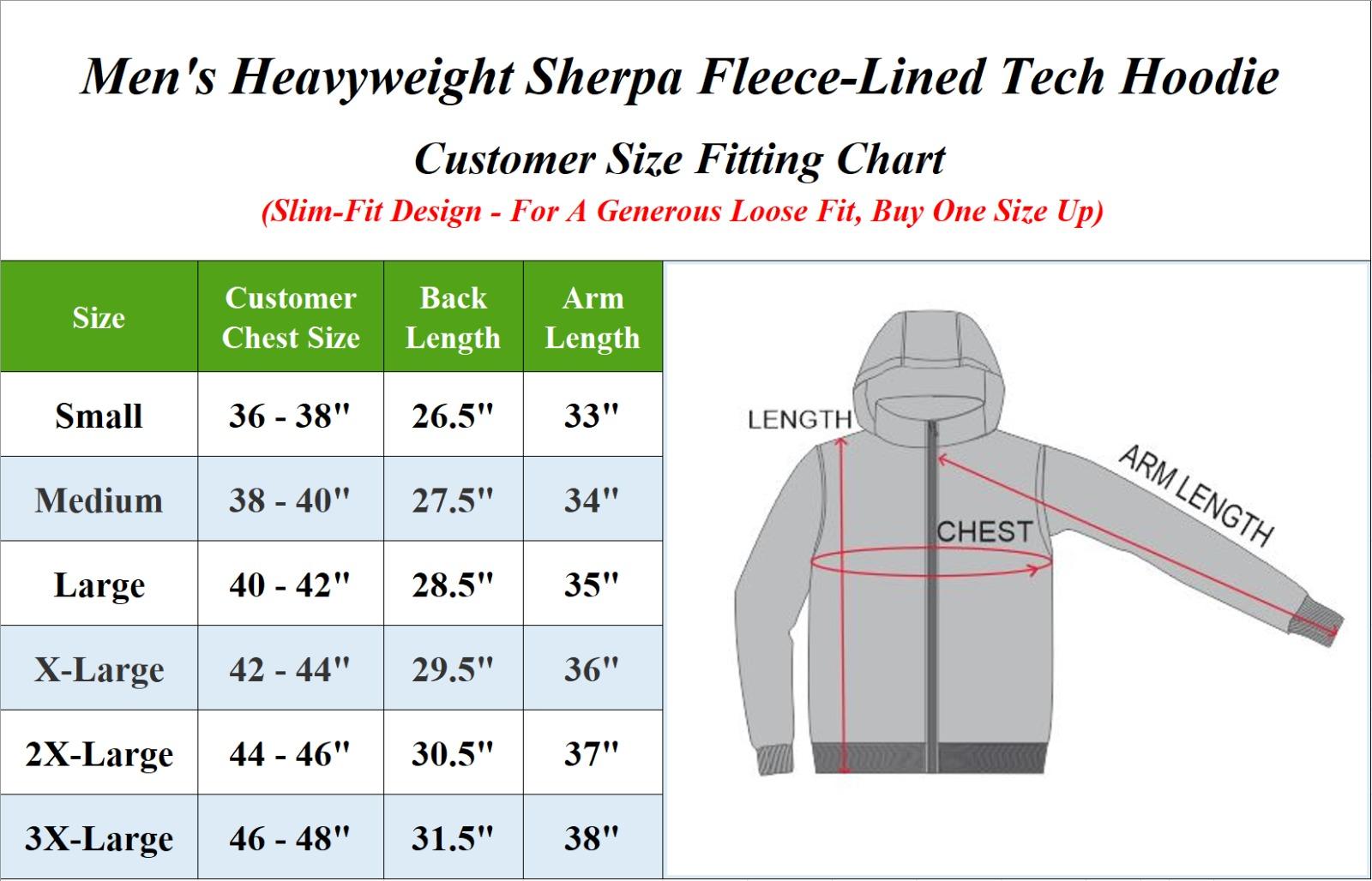 Men's Multi Pack Heavyweight Sherpa Fleece-Lined Tech Zip Sweater Hoodie (Sizes S-3XL)