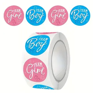 500pcs Team Stickers Box Labels, Party Favors, Party Favors, Party Supplies Gender Reveal Party Stickers