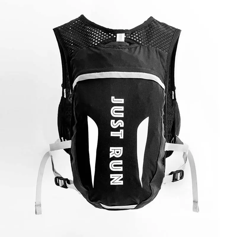 Ergonomic 5L Mesh Backpack Hydration Vest for Men & Women, Water-Resistant Pack with 2L Water Bladder for Trail Running & Marathons, Adjustable, Secure Fit
