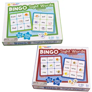 Bright Seed Games Bingo Sight Words for Kindergarten Learn to Read Sight Word Cards Word Games for Kids Ages 4-8 with many Words to Learn 2 Games in 1