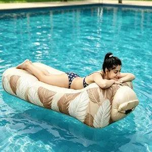 Summer Essential Poolside Inflatable Sofa Bed, Easy Inflate, Large Size 74.80" X 29.53" X 21.65", Storage Bag Included, Durable Polyester Material