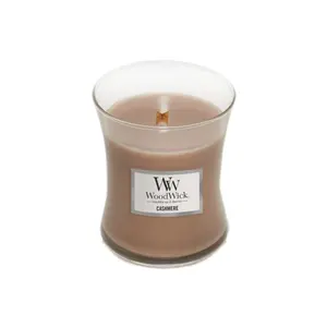 WoodWick Cashmere - Medium Hourglass Candle Aroma Decor
