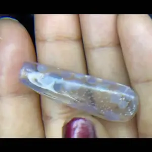 Squishy Dreams Grape Agate Luxury Crystal Press-on Nails Pre-Order Nail Sizing Kit Soft Lavender Tones Rare Purple Crystal Texture Glossy Cloud-Soft Finish