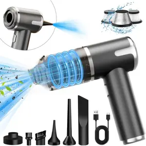 4-in-1 Mini Car Vacuum Portable Cordless, 15000Pa High Power Handheld Vacuum Cleaner, Air Duster with Multi-Nozzles for Car, Home, Office, Pet (Grey) Universal Propane Tank Gauge Leak Detector Ultra Thin Diamond Mesh Cutting Blades