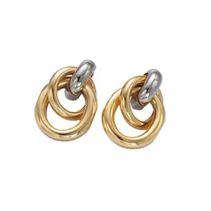 REMI EARRINGS (mixed metal)