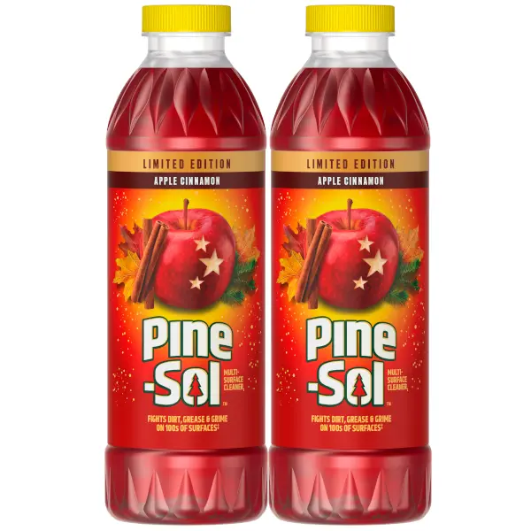2 Pine-Sol Multi-Surface Cleaner Bundle, Apple Cinnamon Scent, Limited Edition, 24 Fluid Ounces