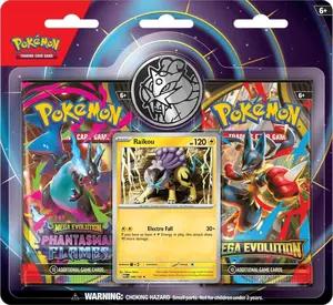 Pokémon TCG: Raikou 2-Pack Blister Contents