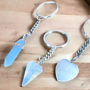 Opalite Crystal Keychain