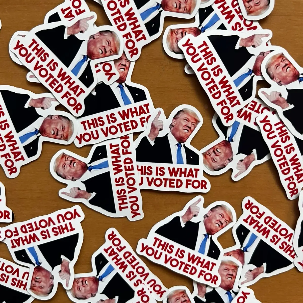 This Is What You Voted For Trump Grocery Gas Vinyl Sticker Packs