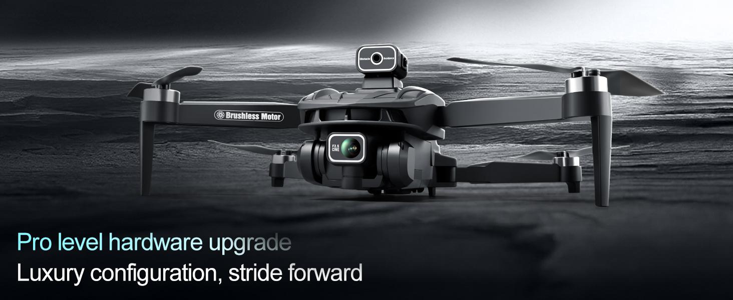 V168 PRO MAX GPS Foldable Drone with 4.5" Screen Controller, Brushless Motor, Optical Flow Positioning, Stable FPV Transmission, One-Key Return, Lightweight RC Drone for Outdoor Flying, Beginners and Gift