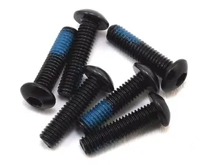Traxxas 3x12mm Button Head Hex Screws w/Threadlock (6)