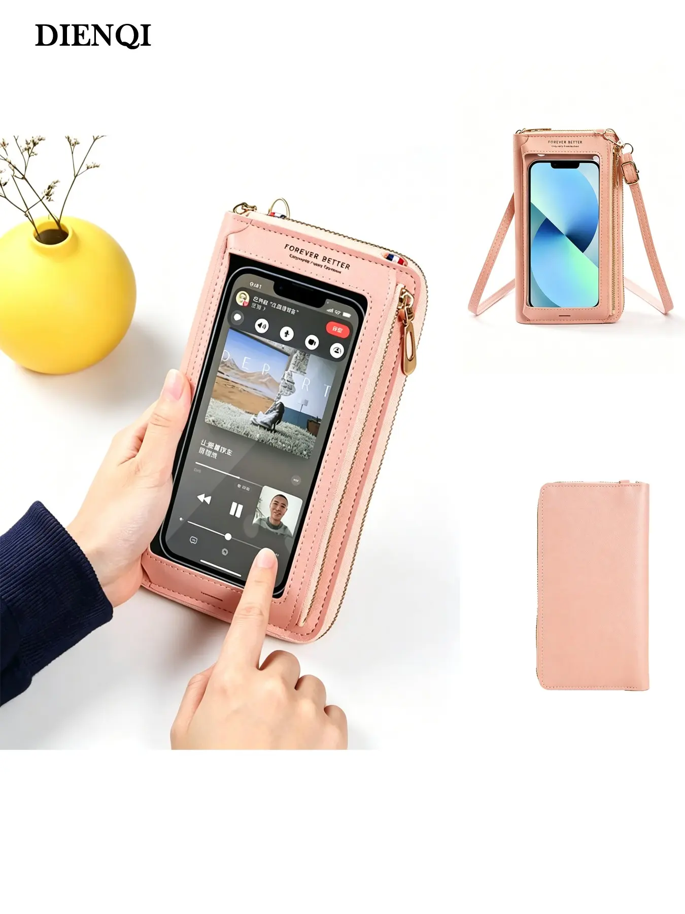 Fashion Multifunctional Casual Shoulder Bag, Touch Screen Cell Phone Purse, Crossbody Bags with Coin Pocket, Wallet Card Holder, Handbag for Men Women, Fashionable Crossbody Bag, Crossbody Purses