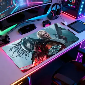 P - Predator Badlands Mouse Pad Mousepad Large Gaming LockEdge Thickened Computer Keyboard Table Desk Mat