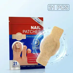 Fungal Nail Patches, 8 - Hour Overnight Solution for Healthy Nails, Deep Moisture Nail Patches with Natural Extracts, 21 Pcs