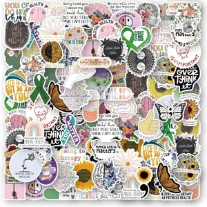 Mental Health Stickers 100PCS - Perfect for Water Bottles, Laptops, Cars & Party Favors