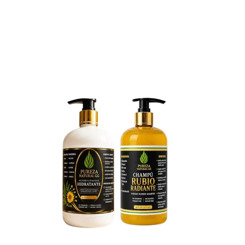 Protective & Hydrating Blonde Hair Duo - Shampoo & Conditioner Set for a Hydration Boost, Enhances Shine for Color Treated Hair, Unisex, Hair-Moisturizing