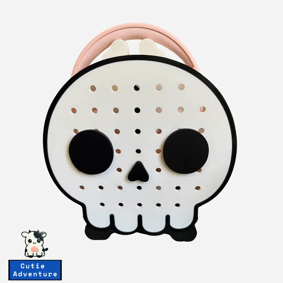 Cute Skull Headphone Stand, Office Decor, Pegboard