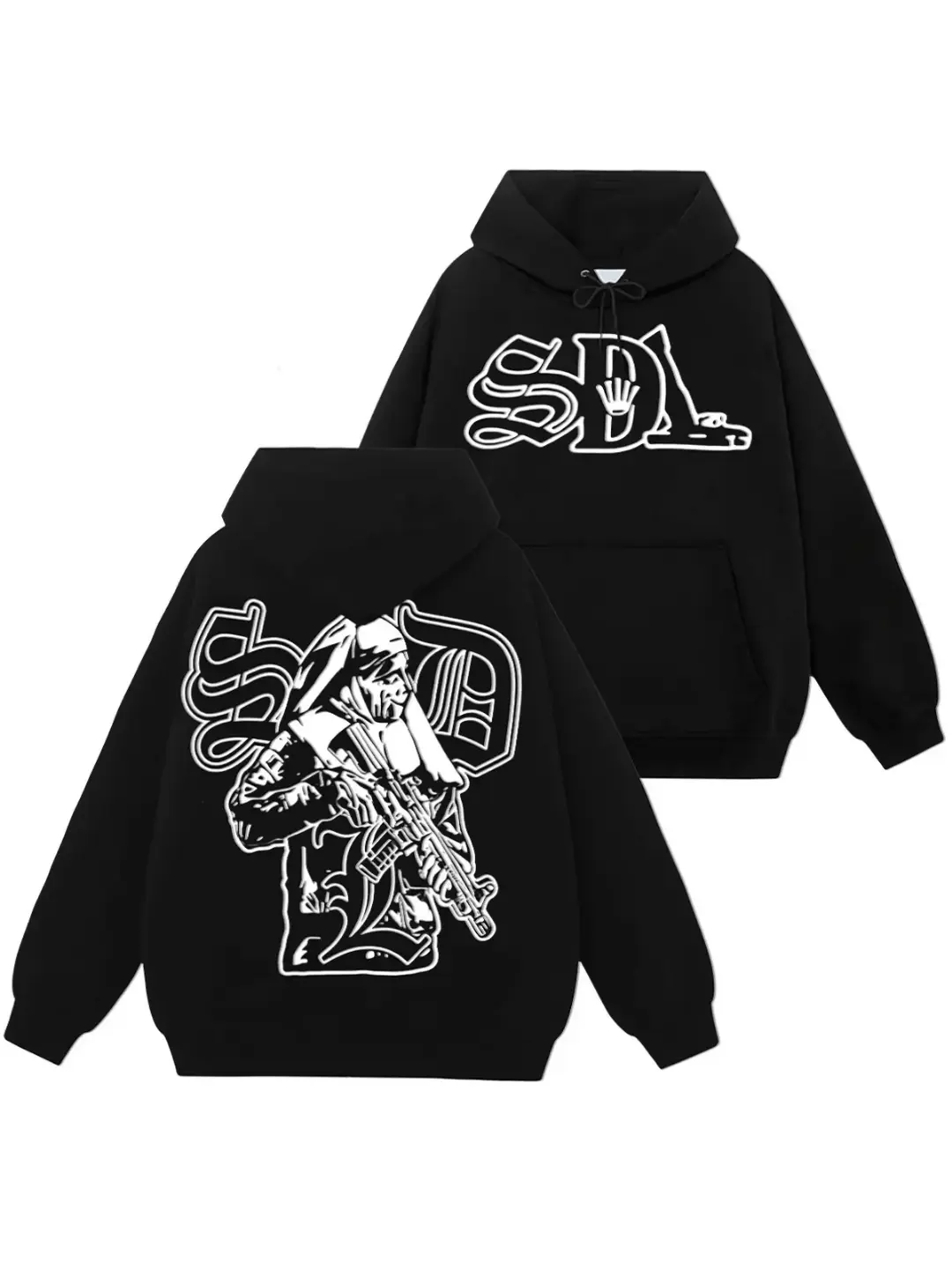 Zip Up Graphic Hoodie, Oversized Retro Full Print Streetwear Outerwear, Y2K Trendy Unisex Sweatshirt Jacket, Casual Daily Fashion Hooded Coat For Men Women Teen Street Style Outfits