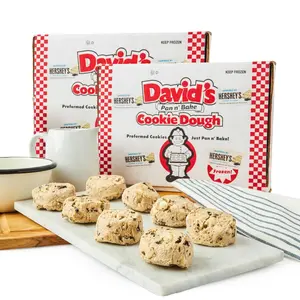 David's Cookies Cookies and Cream Decadent Cookie Dough Ready to Bake Frozen Brown Sugar Dough with Chocolate Sandwich Cookie Pieces and White Baking Chips Gourmet Dessert Dough for Home Baking