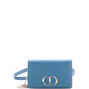 Pre-owned Dior material Belt Bags Christian 30 Montaigne 2 in 1 Pouch Leather by Rebag