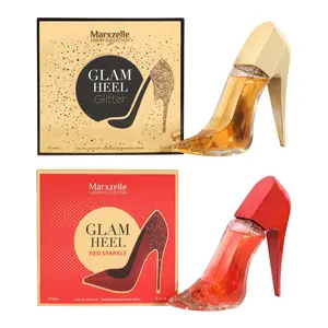 Bundle of Glam Heel Glitter and Red Sparkle Perfume for Women 90ml Eau de Parfum Marxzelle Designer Perfumes