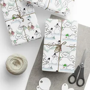 Naughty Snowman Christmas Wrapping  Meme Funny Gift Wrap, Naughty Funny Wrapping Papers for Birthdays, Christmas, Holidays, Gift for Fans, Gift for Girl, Birthday Gift