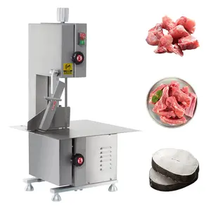 Hakka Bone Saw Machine 65" Electric Butcher Bandsaw Countertop Meat Bone Cutter