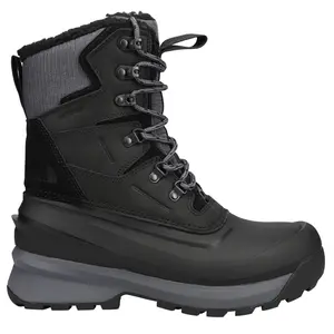 The North Face Womens Chilkat V 400 Waterproof Winter Casual Boots Mid Calf Low Heel 1-2" - Black