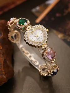 Elegant Quartz Watch for Women with Ai-Designed Pearl Bracelet Style, All-Season Daily Wear, Perfect for Gift-Giving at Holidays and Special Occasions