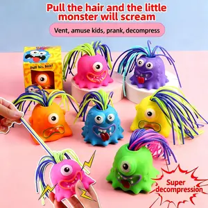 Screaming Monster Hair Pulling Sensory Toy for Stress Relief and Anxiety Fun Kids Gifts