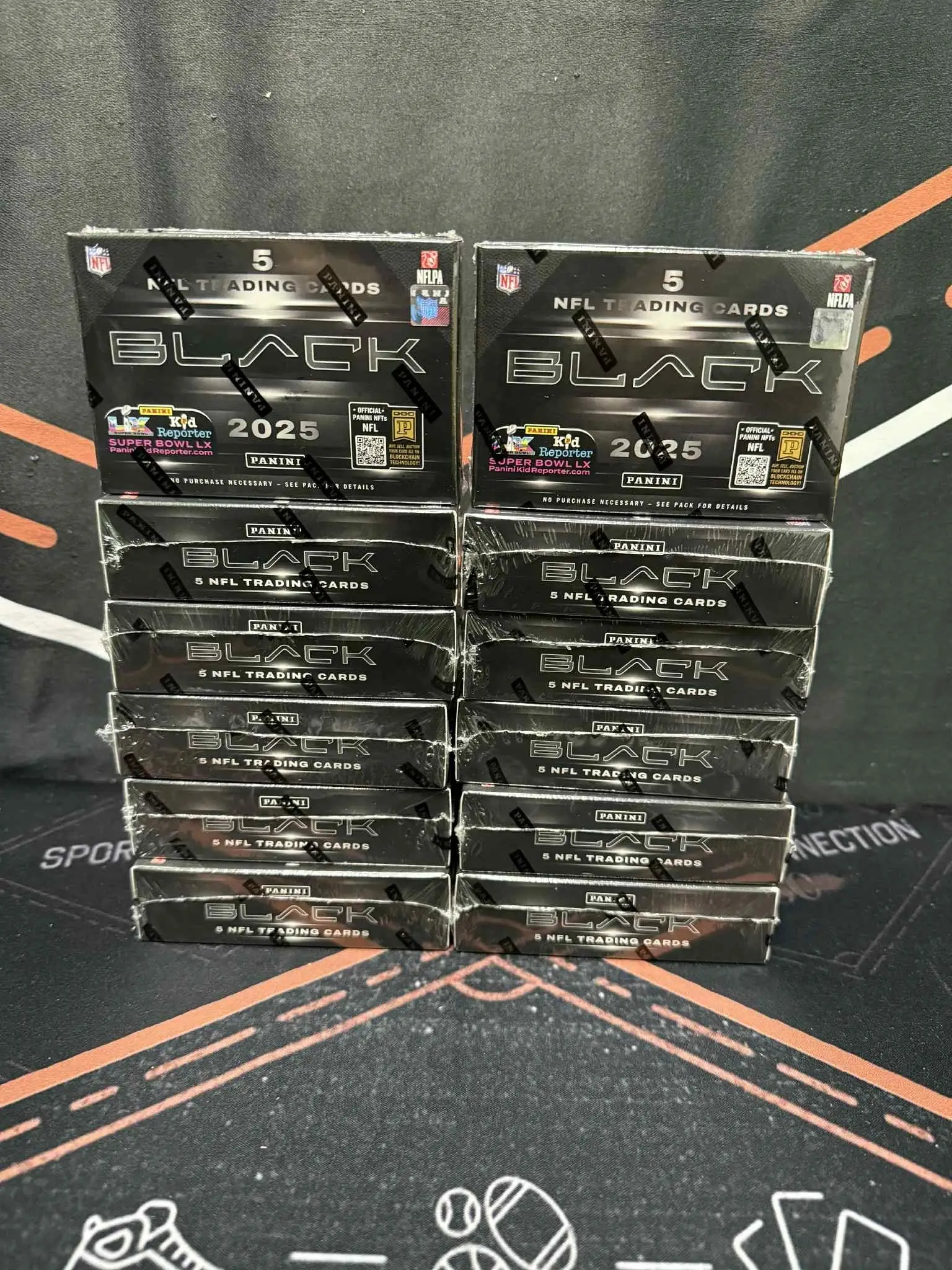 BREAK #1 2025 BLACK FOOTBALL 12-BOX FULL CASE BREAK #1 PICK YOUR TEAM!!