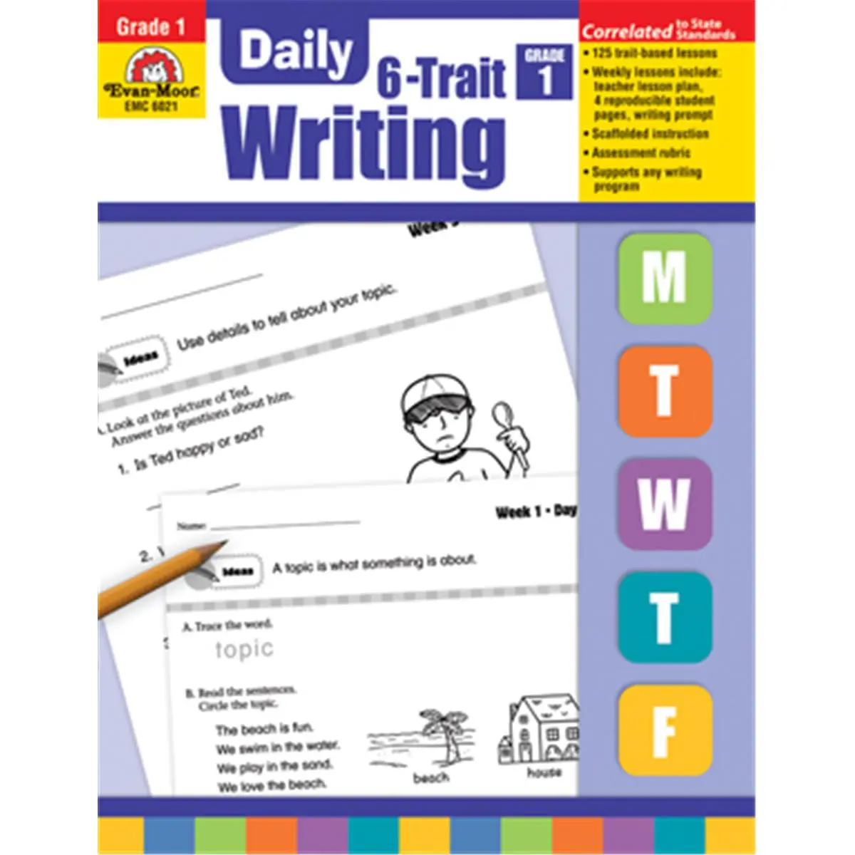 212 MAIN Evan Moor Educational Publishers Daily 6-Trait Writing Grade 1 Workbook