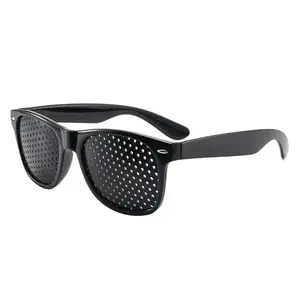Anti-MyopiaAstigmatism Glasses Unisex Pinhole Glasses Men's Women's Visionlmprovement Strabismus Correction Fatigue Glasses High Quality Eyewear Black