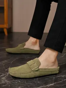 Men's Side Buckle Design Slide, Casual Comfortable Loafers for Daily Wear, Breathable Comfortable Sports Slide for Outdoor, Walking Shoes