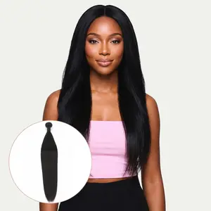 Malaysian Straight 100% Human Hair Bundles - Sleek & Ready to Slay - Silky Straight Weave for Sew-ins & Quick Weaves - Virgin Hair - 100g