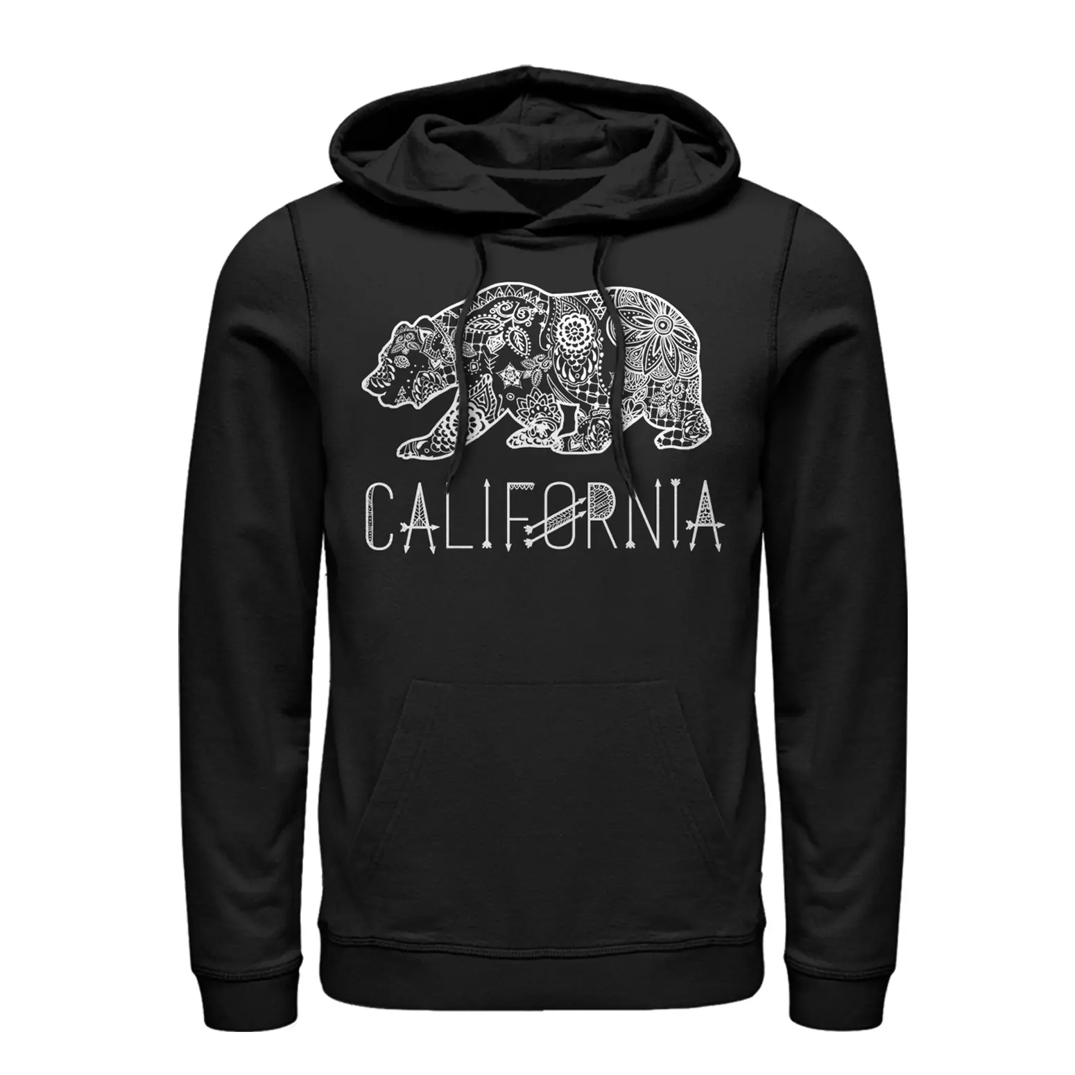 Men's Lost Gods California Henna Bear Pull Over Hoodie